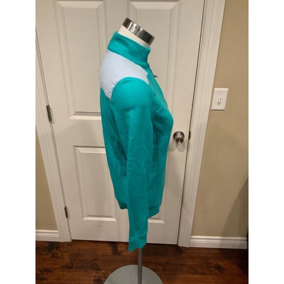 Vineyard Vines Teal Green 1/4 Zip Long Sleeve Sweatshirt, Size XXS - Picture 3 of 6